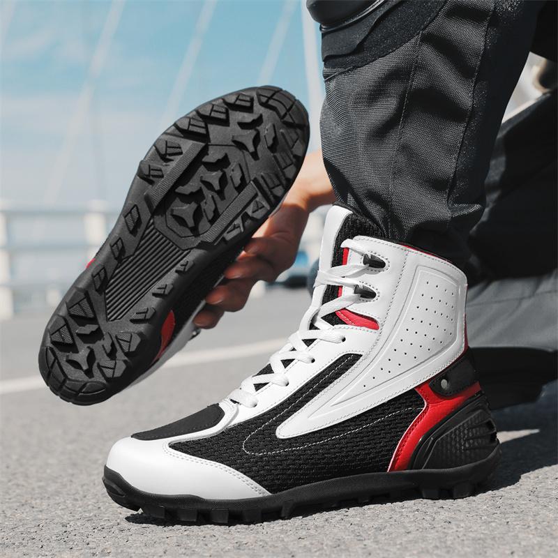 Cycling Shoes For Commute - Cycling Shoes Motorcycle Waterproof Commuting Boots