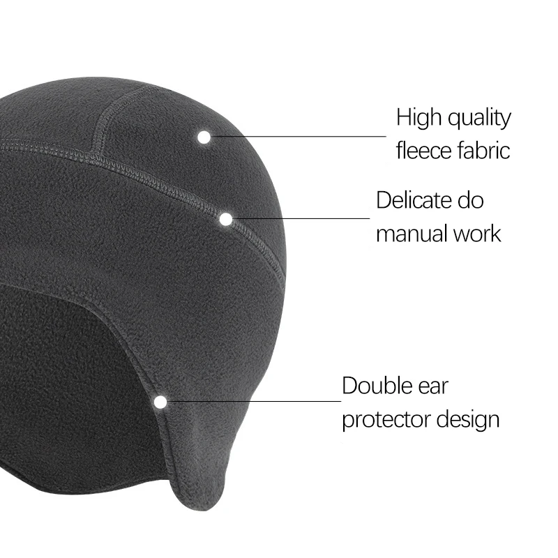 Fleece Earflap Hat Cycling Aut - Winter Cycling Commute 评论和价格