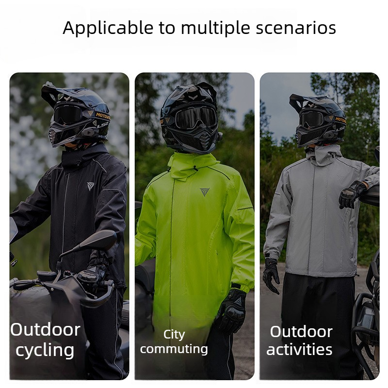 Motorcycle Rain Suit Waterproo - Cycling Commute Pants 评论和价格