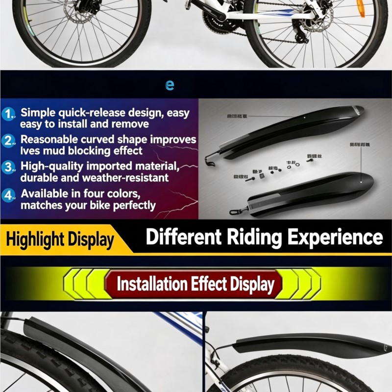 Universal Quick Release Bike F - Fender Mudguard Set 评论和价格