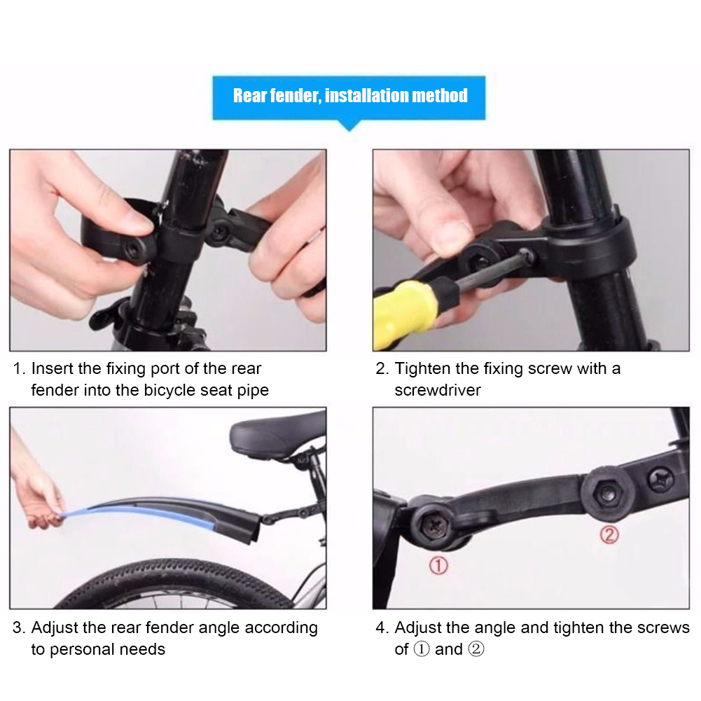 2Pcs Mountain Bike Mudguard Wi - Fender Mudguard Set 评论和价格