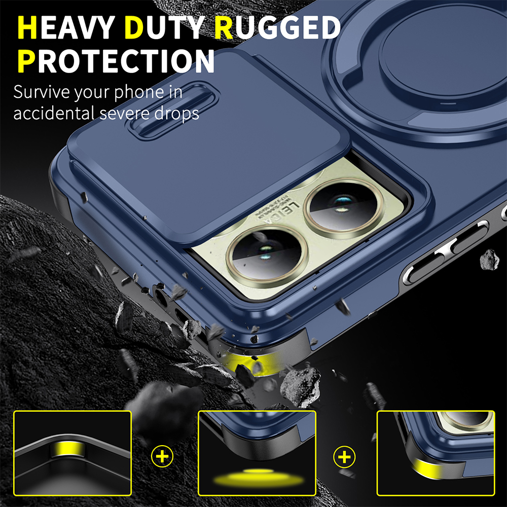 Magnetic Rugged Phone Case For - Kickstand Adjustable 评论和价格