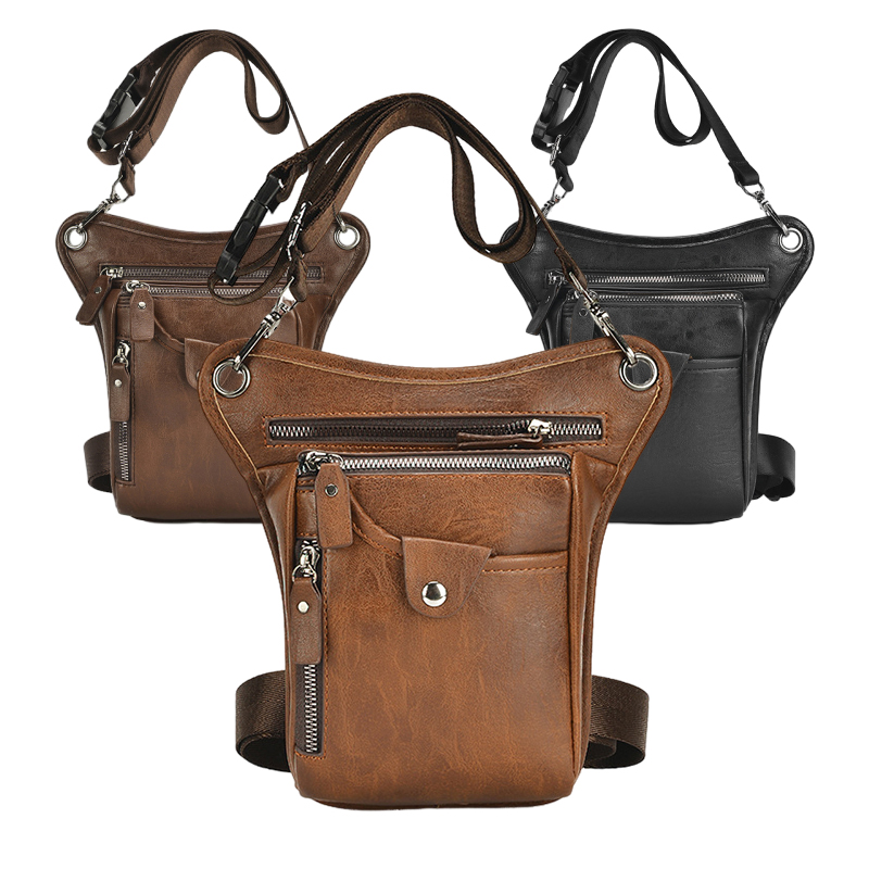 Vintage Pu Leather Waist Pack  - Cycling Commuter Bag 评论和价格