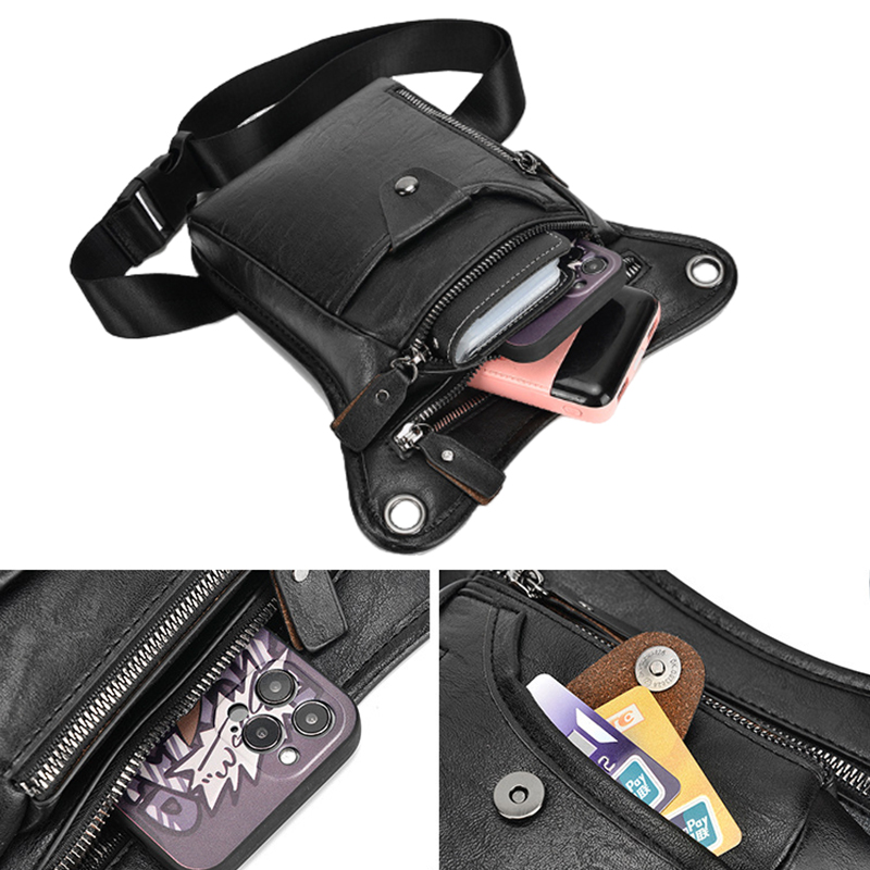Vintage Pu Leather Waist Pack  - Cycling Commuter Bag 评论和价格