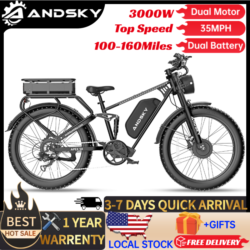 ANDSKY Apex50 AWD Electric Bik - Commuting On Road Bike 评论和价格